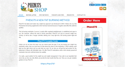 Desktop Screenshot of phen375shop.com