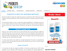 Tablet Screenshot of phen375shop.com